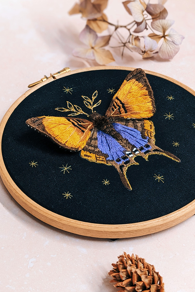 Butterfly embroidery